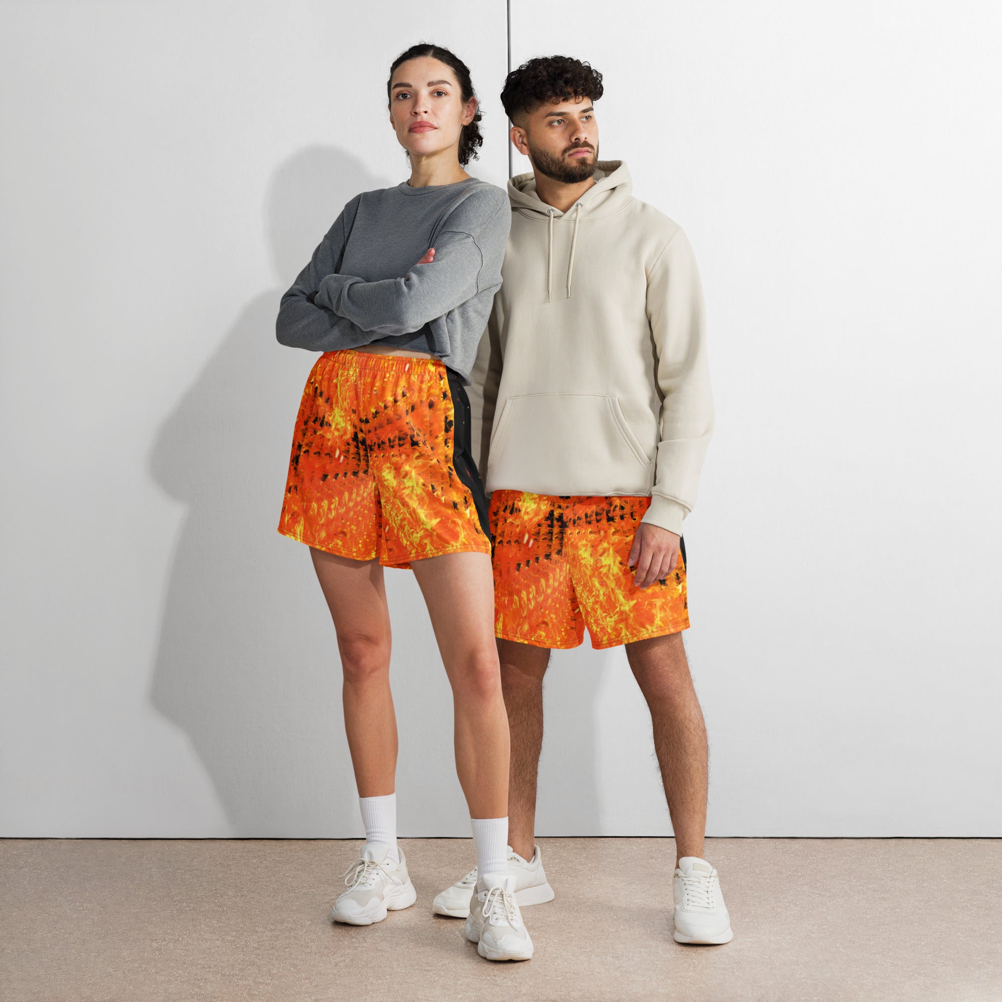 Unisex long athletic shorts