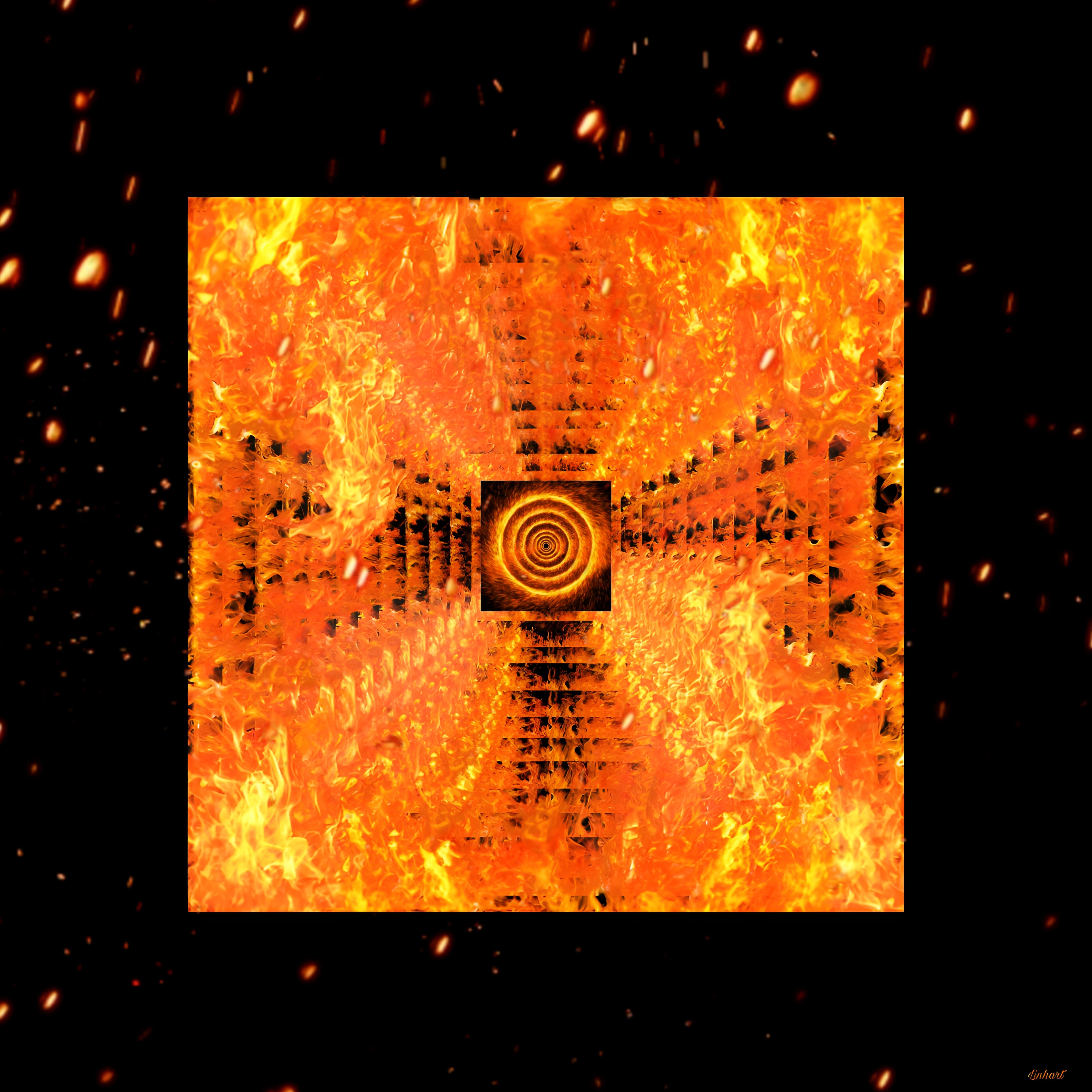 Fiery vortex