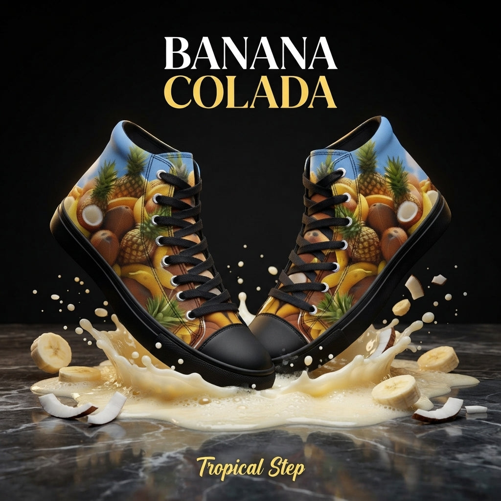 Men’s high tops: Banana Colada