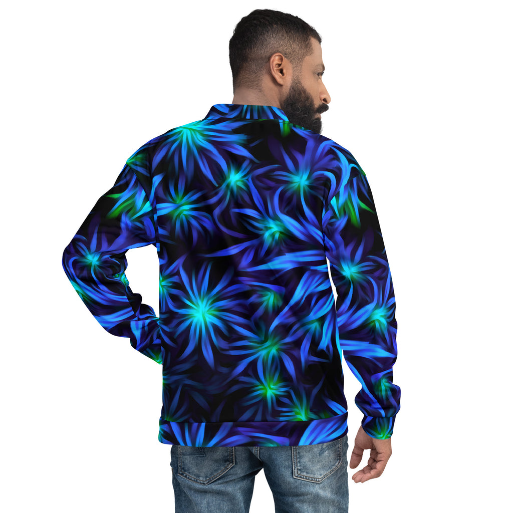 Unisex Bomber Jacket: Cannaflage Haze